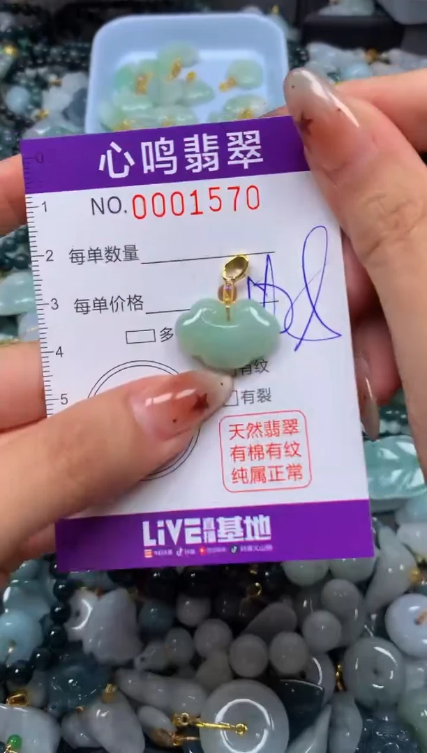 翡翠未镶嵌颈饰闪购001570