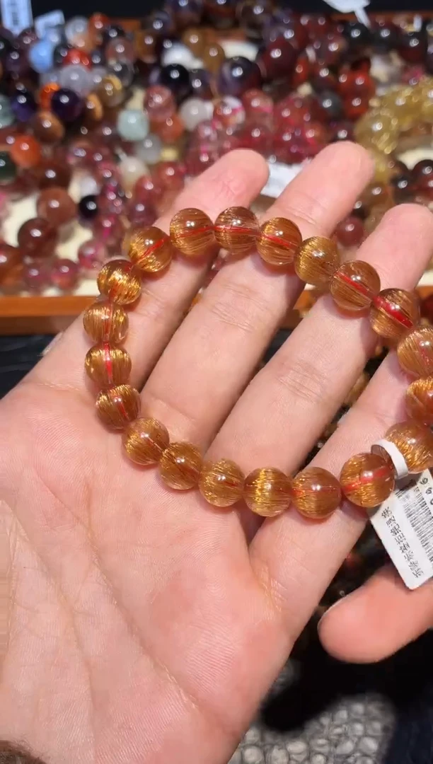 未镶嵌手链水晶哆**梦发晶单圈A11（多样性发其一）