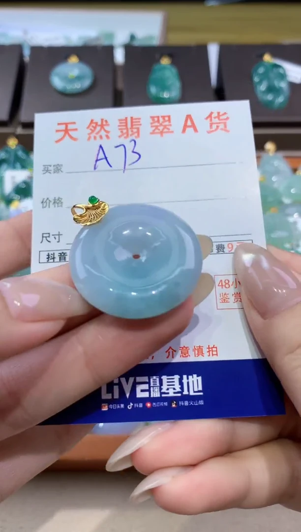 颈饰未镶嵌翡翠天然缅甸翡翠A货挂件