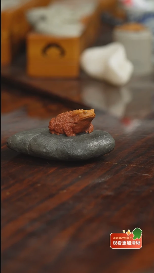 冰*纯手工金蟾摆件