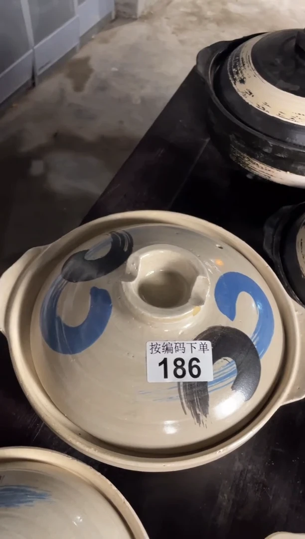 陶土186号直径23.5高8.5容量2升日式砂锅