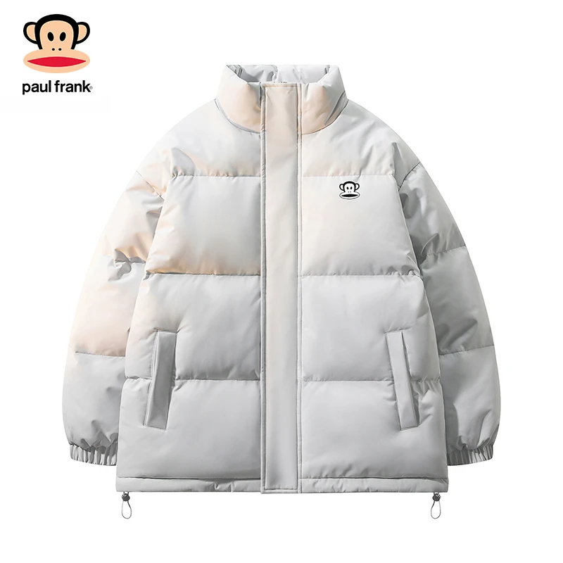 PaulFrank/大嘴猴美式立领棉衣冬季新款男宽松加厚保暖情侣款棉服