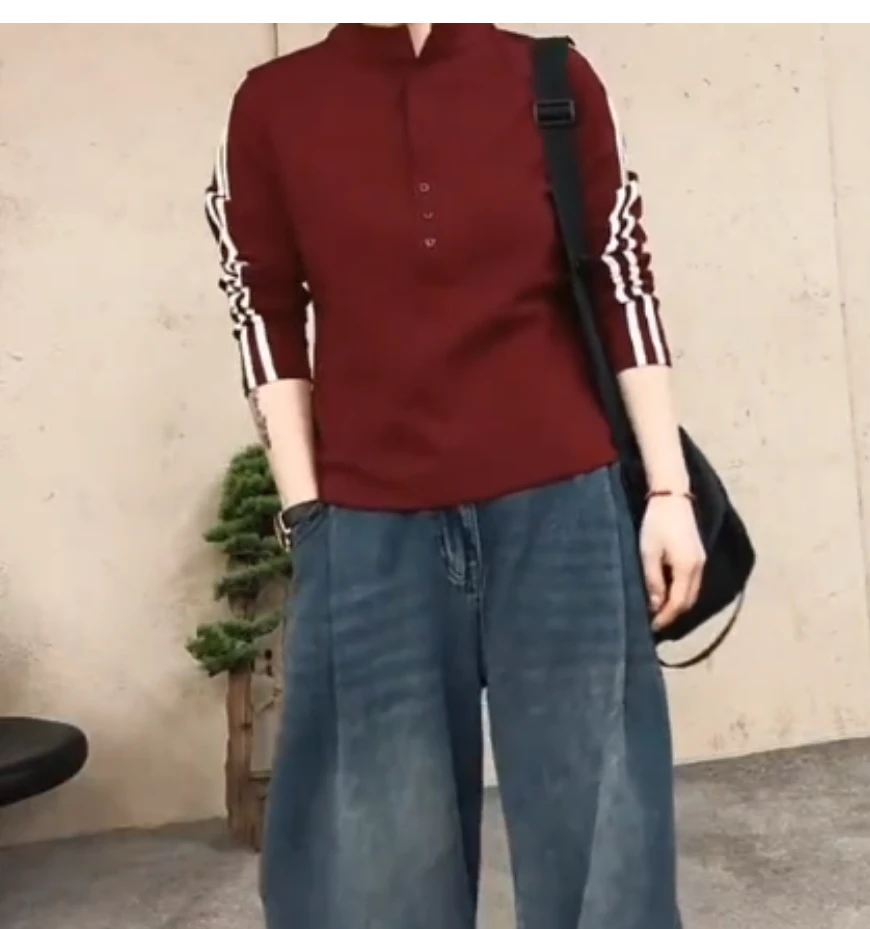 215S84144质优雅设计感衫新款舒衫适女士宽松个高腰休闲百搭