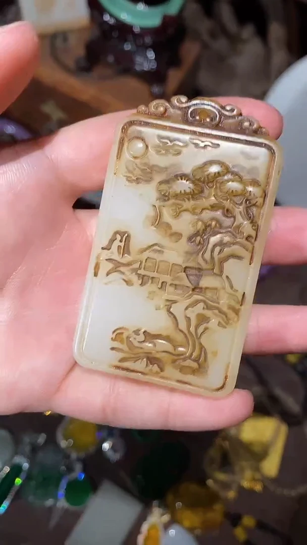 和田玉未镶嵌颈饰永玉阁精品专属摆件