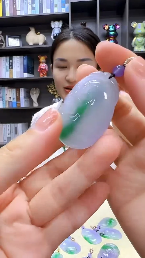 翡翠未镶嵌颈饰高货diy劲饰