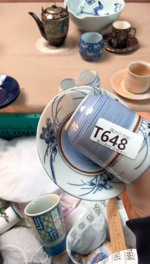 瓷片瓜*瓷器瓷器T648