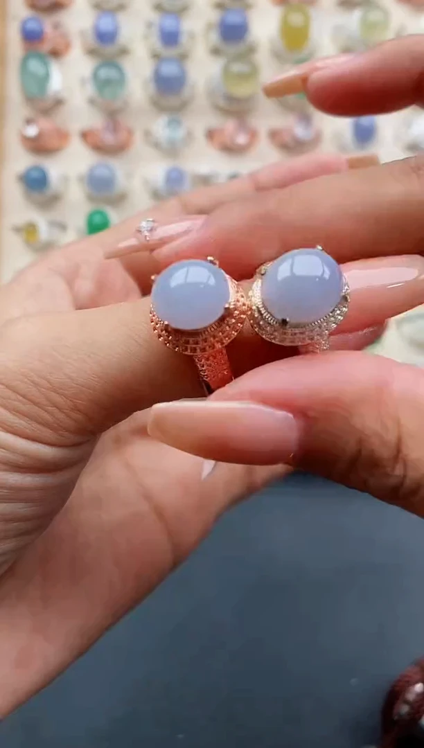 翡翠戒指未镶嵌缅甸天然A货翡翠333 2-1