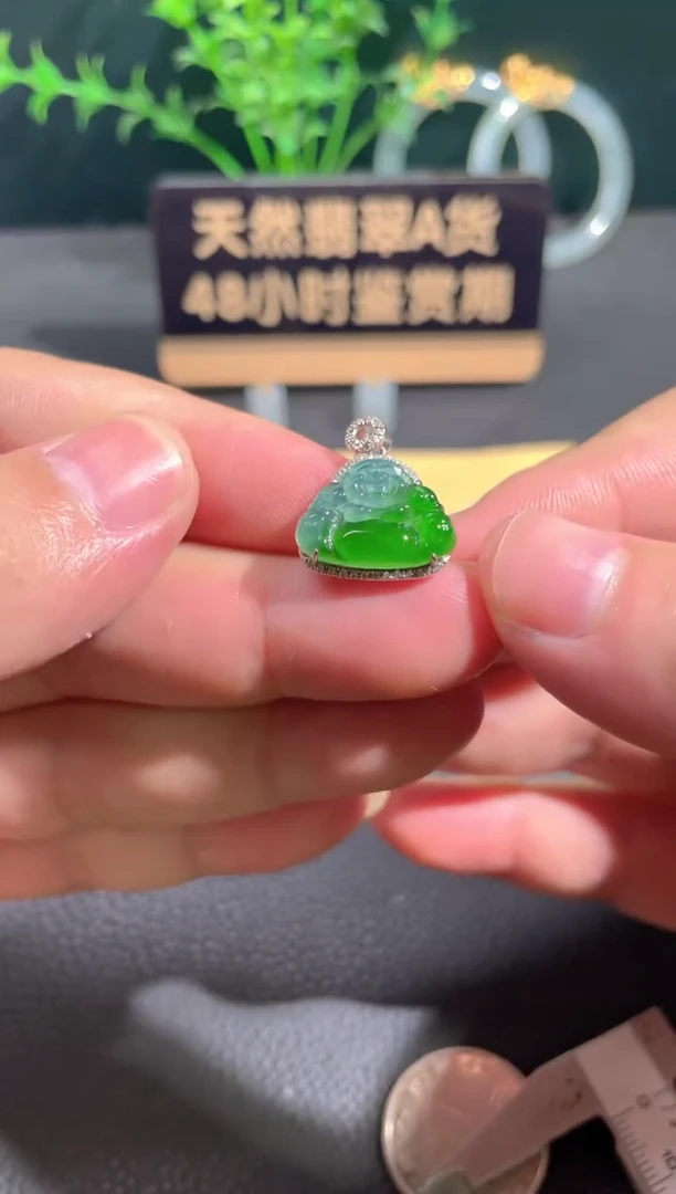 翡翠18K金镶嵌颈饰翡翠