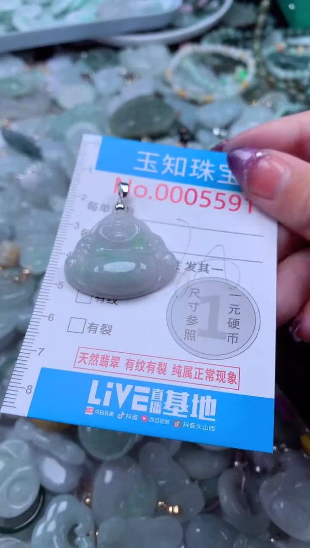 翡翠未镶嵌吊坠(不含链)5591