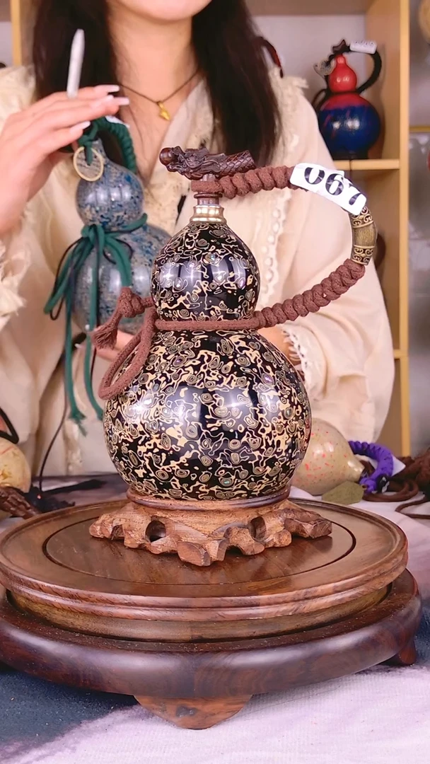 福**门067一物一拍 大漆酒葫芦 真葫芦真大漆