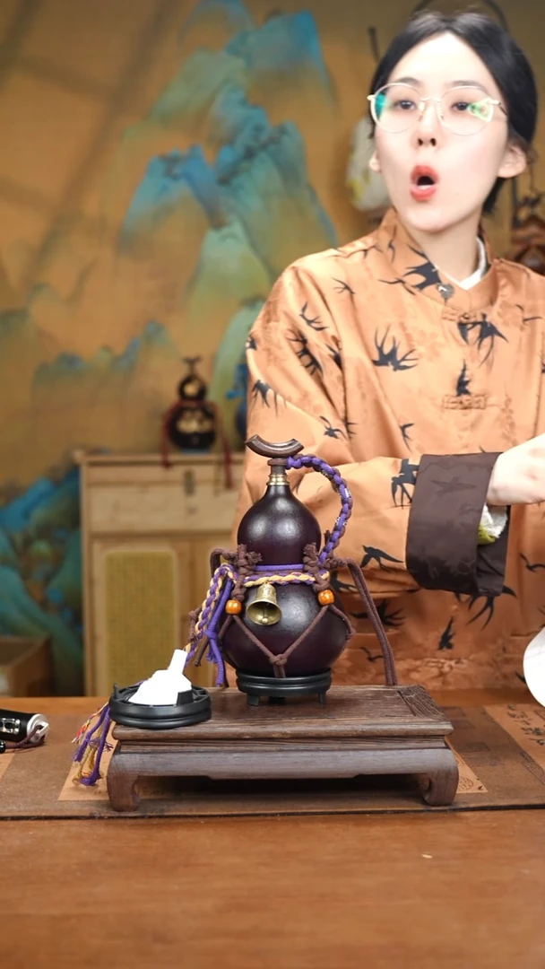 XZ062网兜款大漆酒葫芦（现货现发）