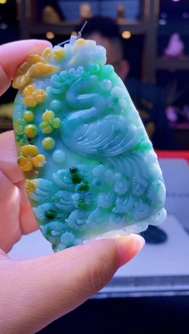 定制翡翠未镶嵌LL翡翠毛货LHX-45