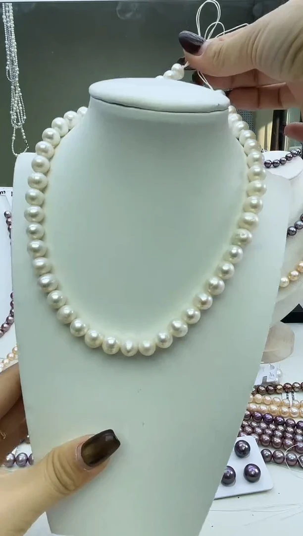 未镶嵌项链淡水珍珠白色系项链