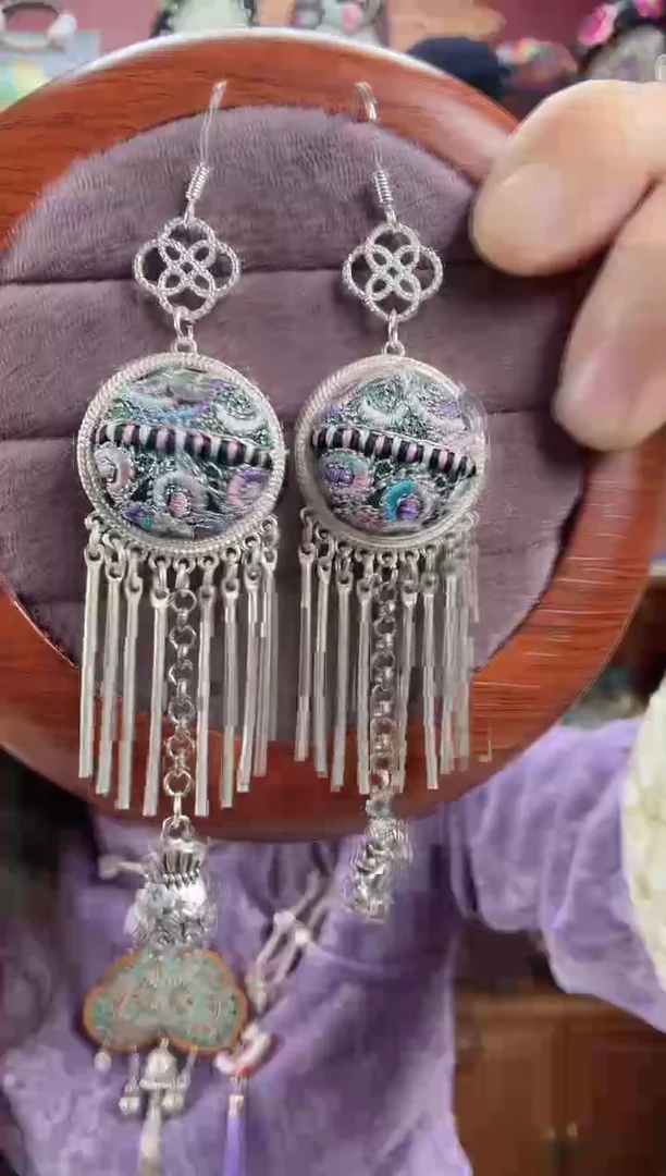 刺绣耳环108甜甜家