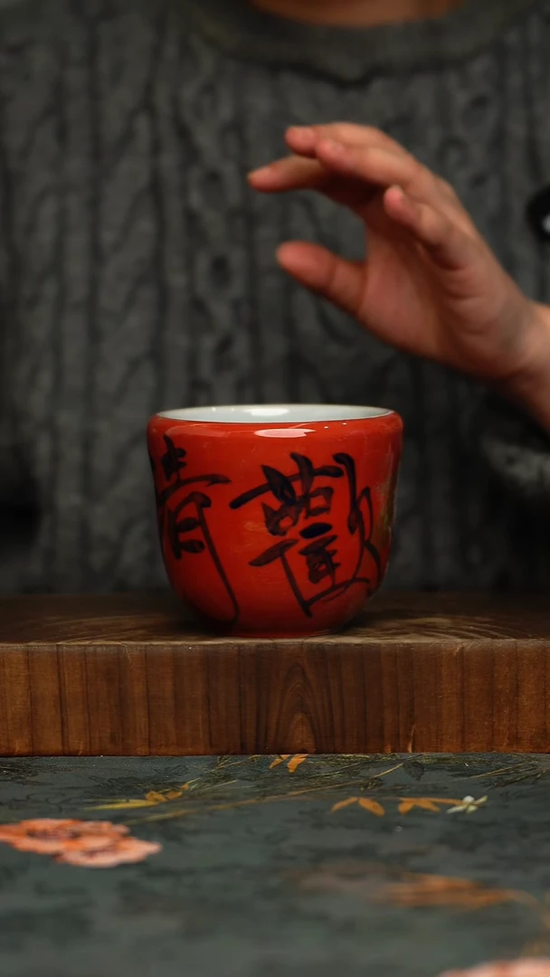 瓷片釉下彩手工手绘同款陶器