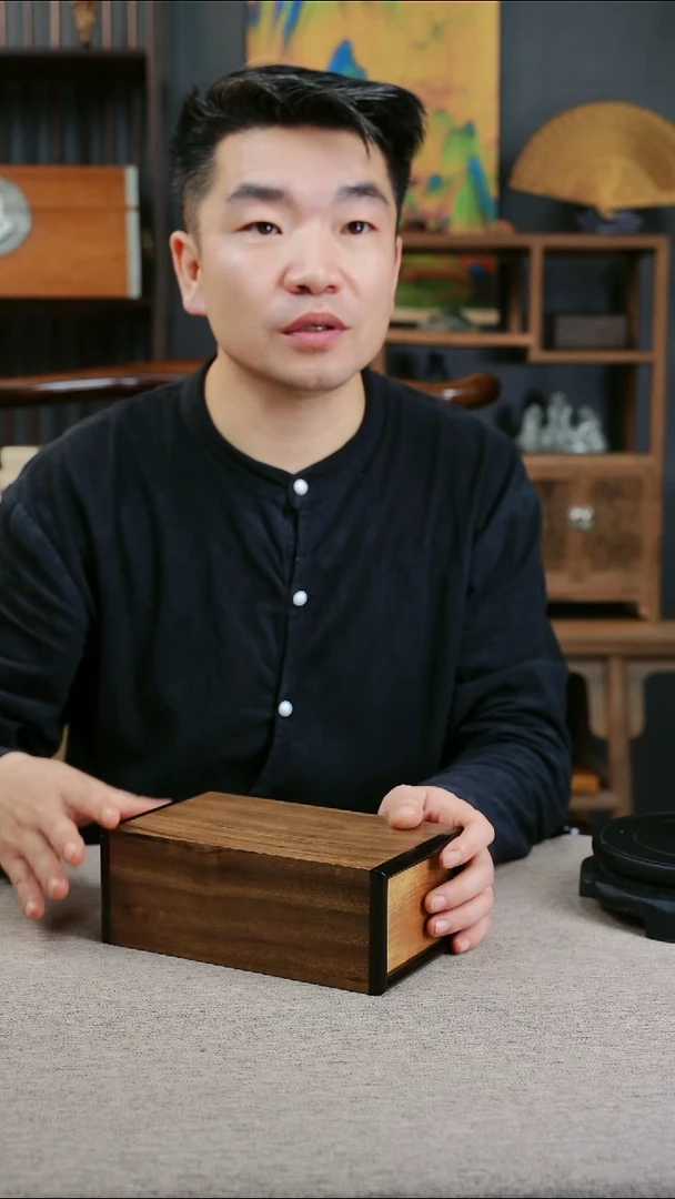 金丝楠特*风小叶桢楠抽拉盒紫包金