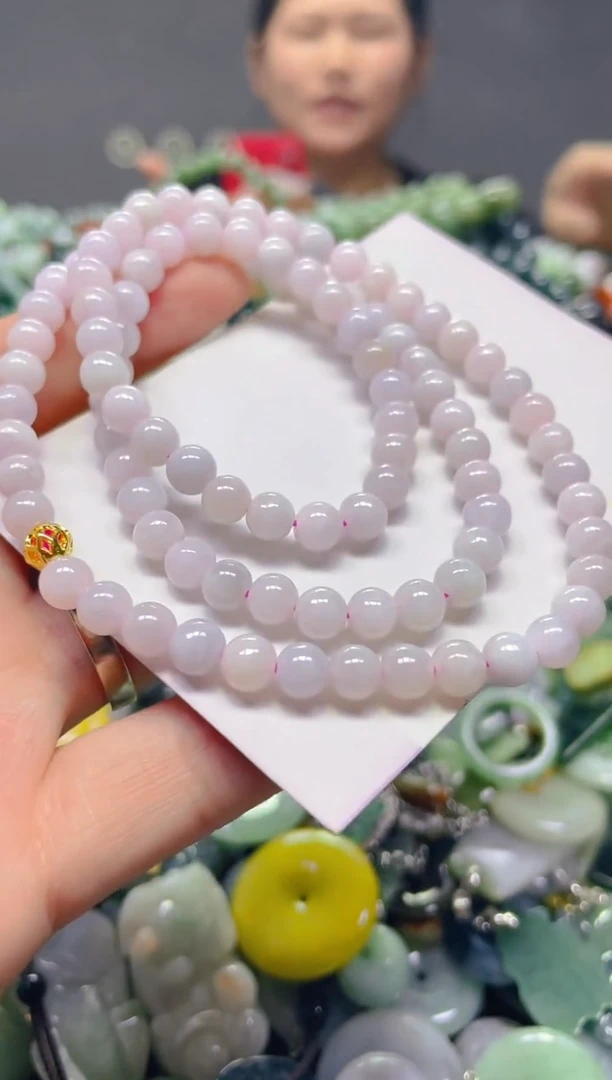 翡翠未镶嵌颈饰6mm/V/翡翠A货,1件也是批发价