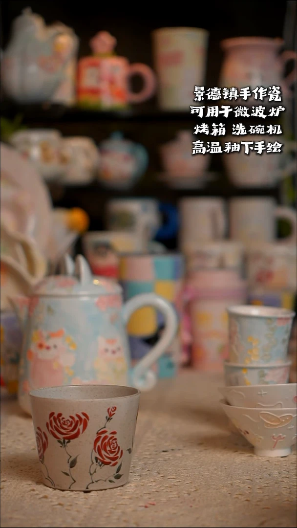 牡丹典雅猪口型杯