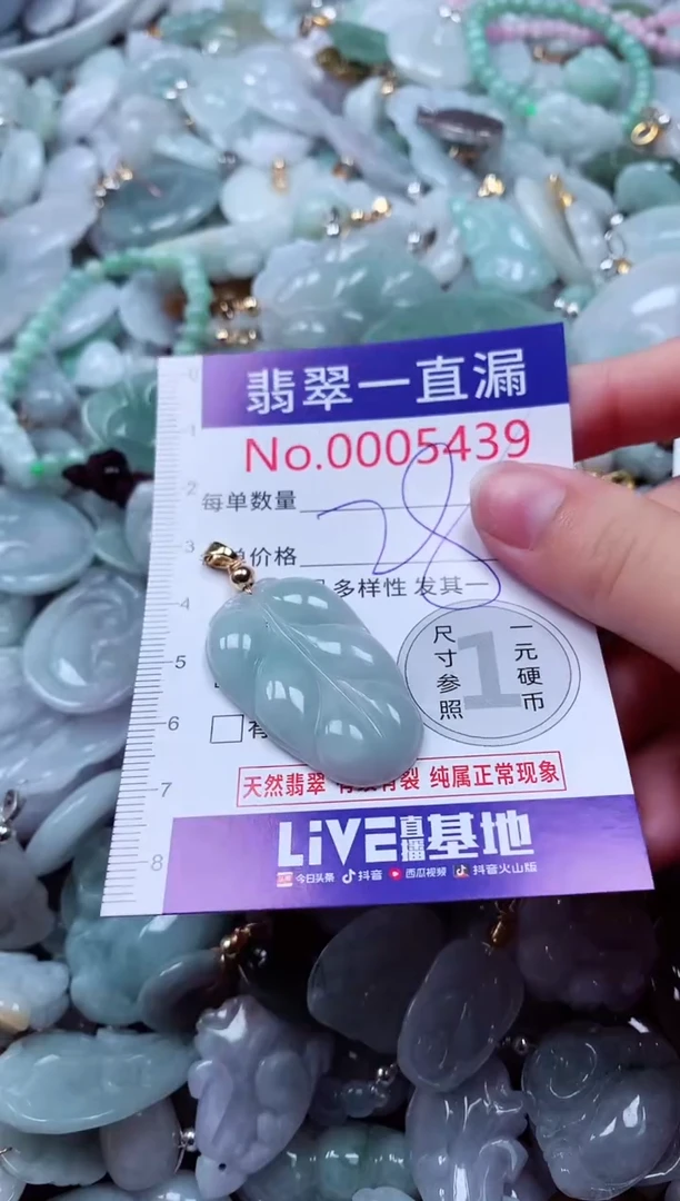 吊坠(不含链)未镶嵌翡翠5439