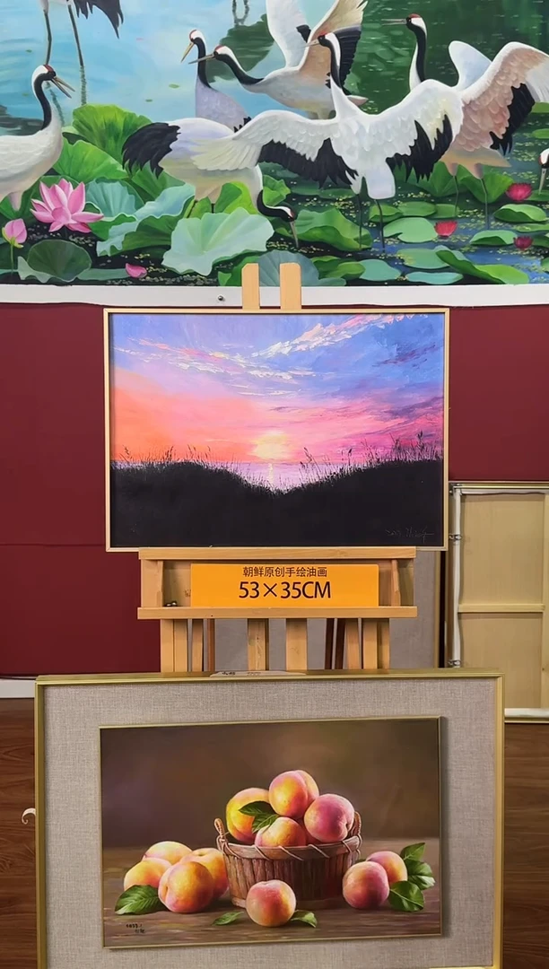 油画【37号】约53*35cm丨朝鲜原创纯手绘孤品油画丨顺丰包邮