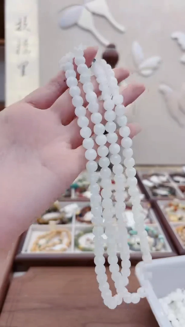 手链未镶嵌和田玉Q202白玉发1条