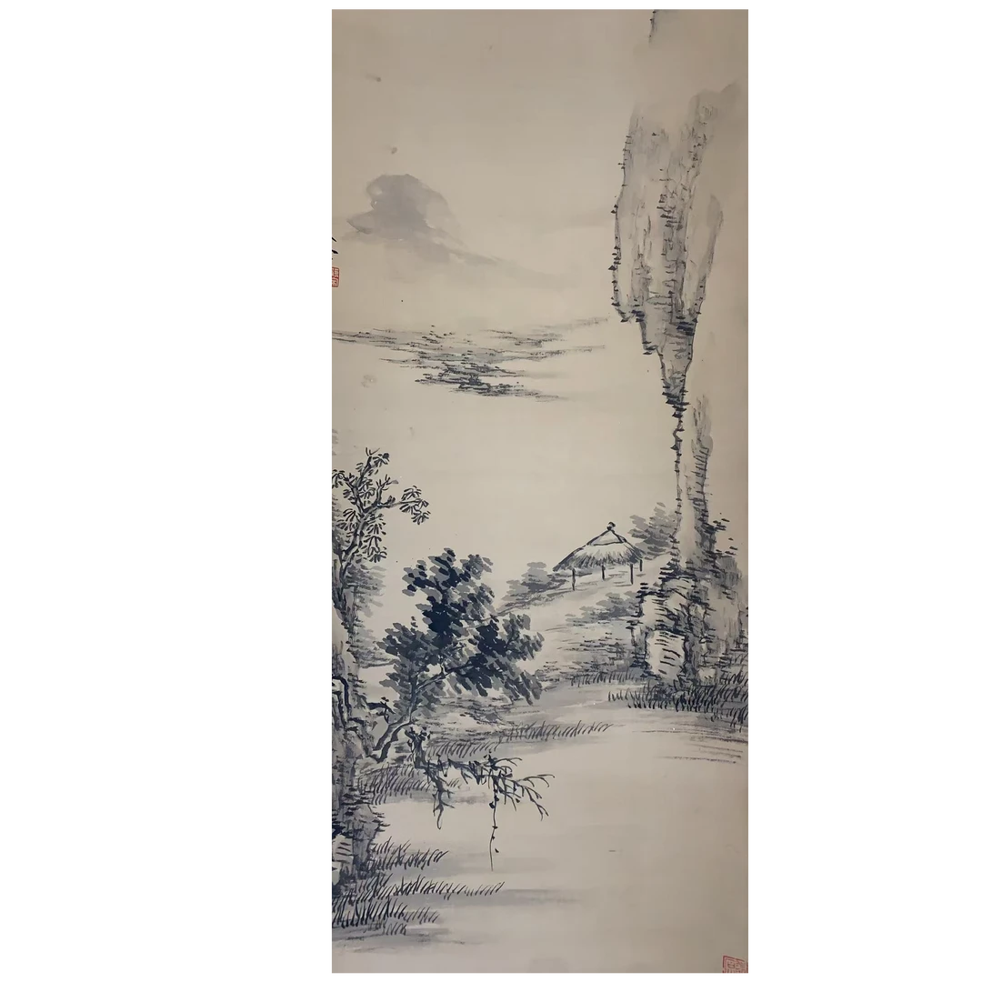 美龄 山水立轴 90 40 3.2平尺