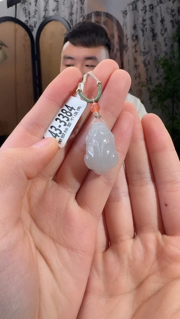 和田玉未镶嵌颈饰貔貅 3384