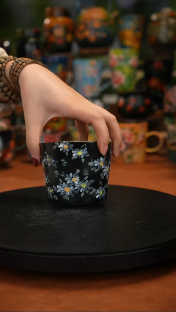 紫砂油画手绘 釉下彩