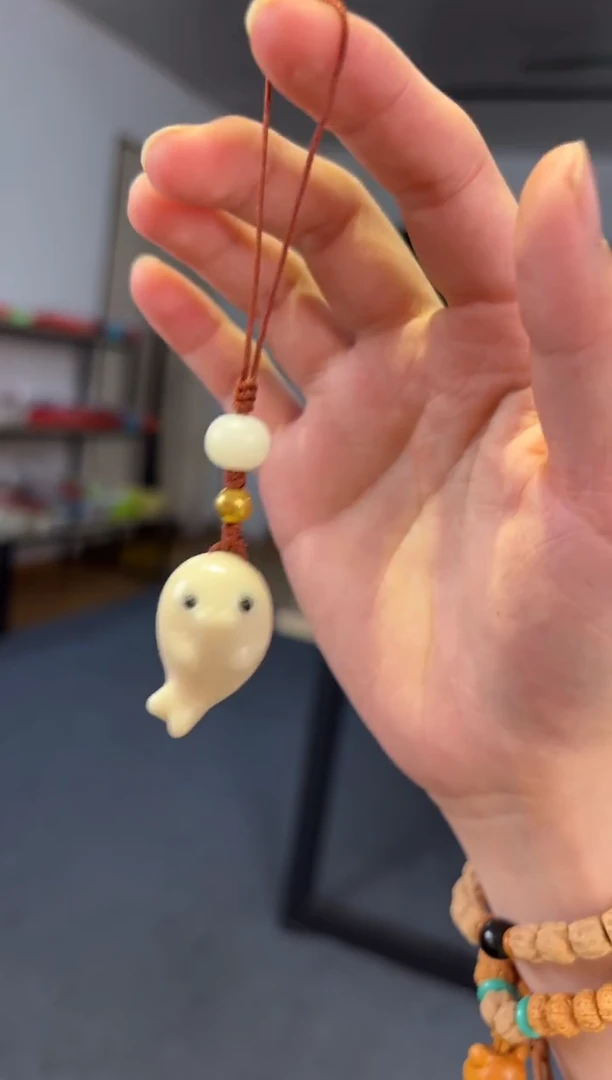 吊坠菩提根/象牙果象牙果  海豹钥匙扣