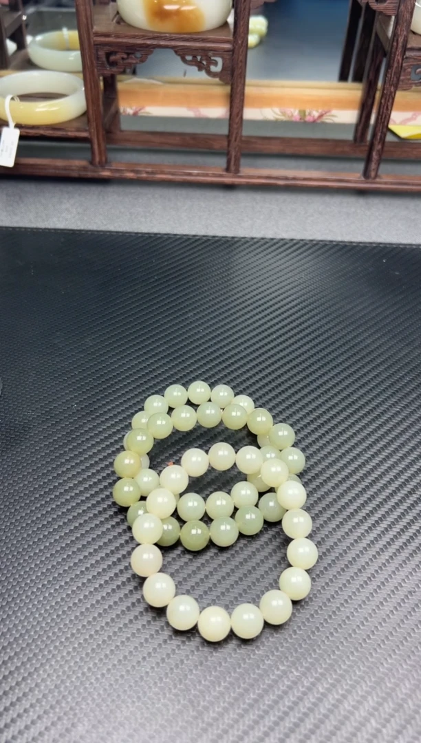 未镶嵌手串和田玉若羌微色差卡12多样性发货拍一发一J
