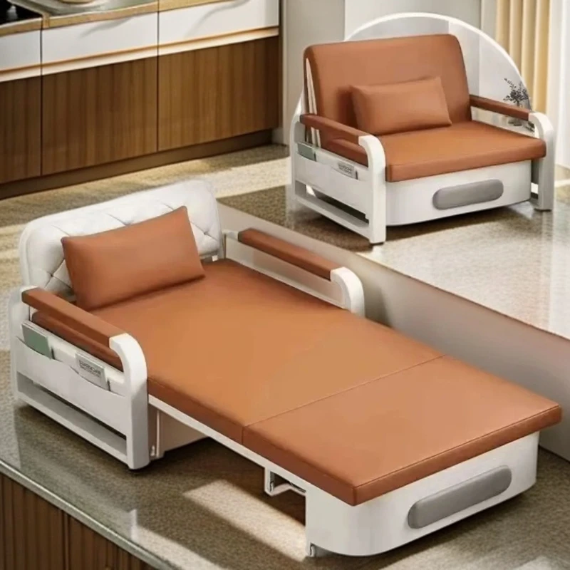 小户型折叠床2025年新款单人沙发床折叠两用阳台多功能简易单人床