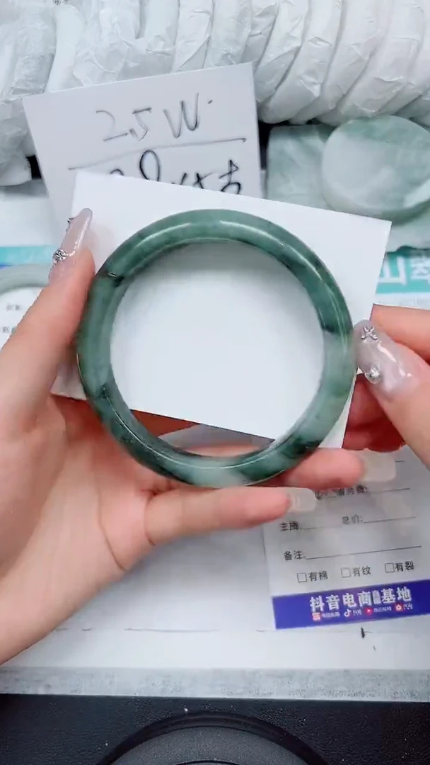 【闪购商品】石英质玉手镯未镶嵌A314-64`65`