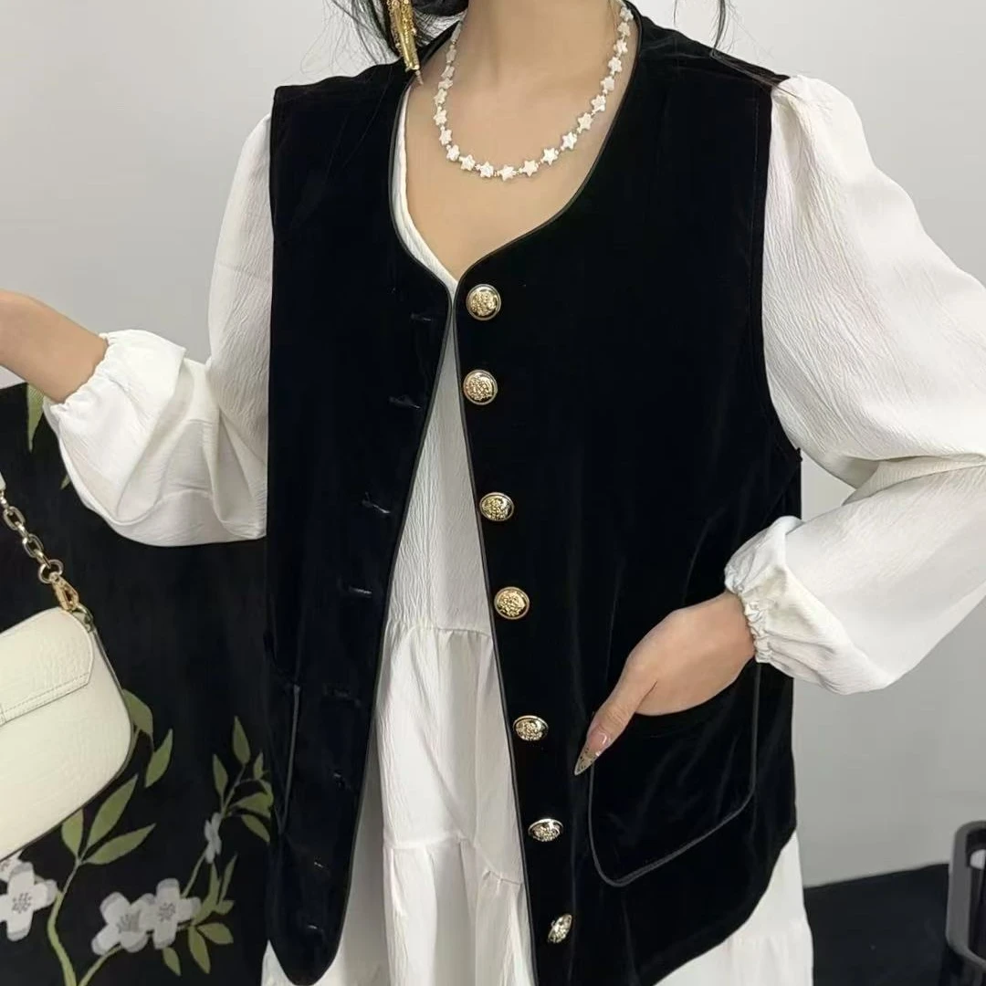女士时尚休闲百搭马甲 1318 -XL(娇)