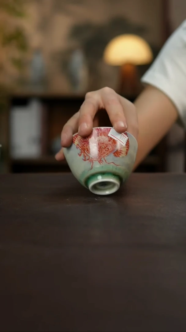 杯景德镇陶瓷杯碗柴烧多人