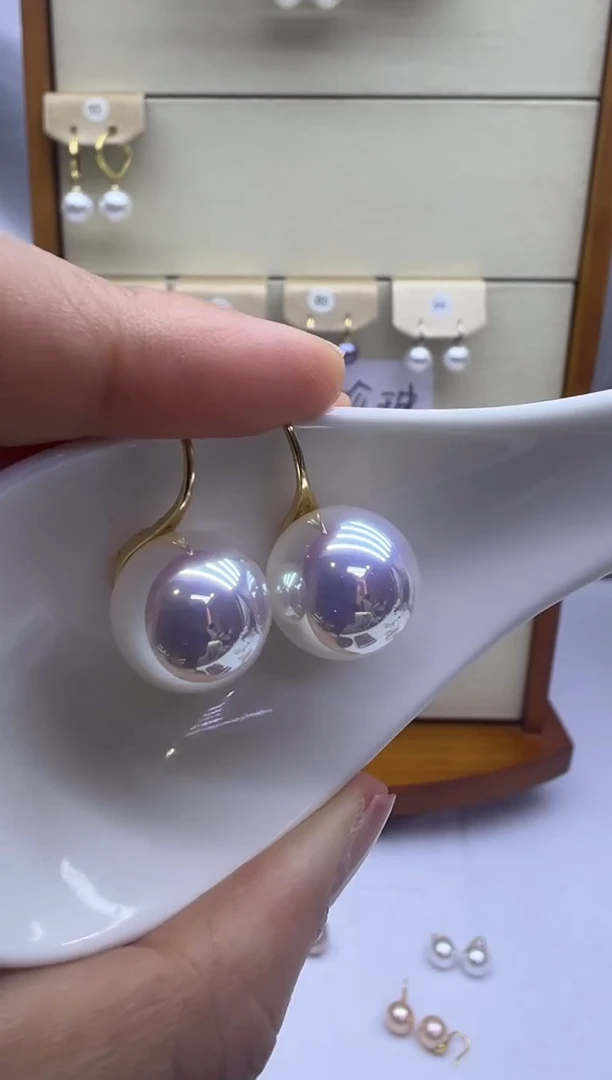 未镶嵌耳饰淡水珍珠0298