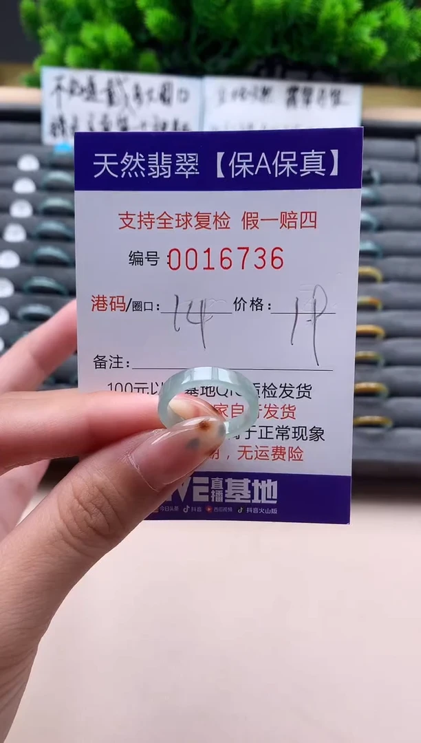 未镶嵌戒指翡翠天然  16736