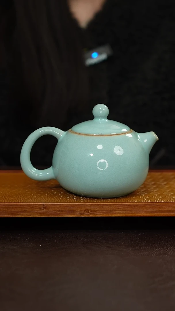 摆件陶原矿原釉汝宋汝瓷