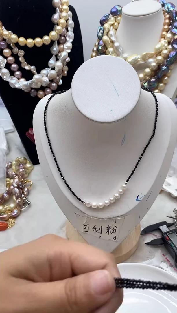 【闪购商品】淡水珍珠颈饰钛钢132