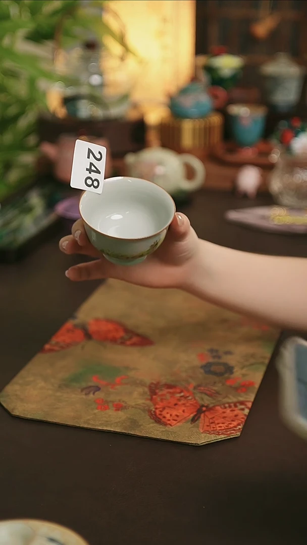手绘油画风杯子陶瓷