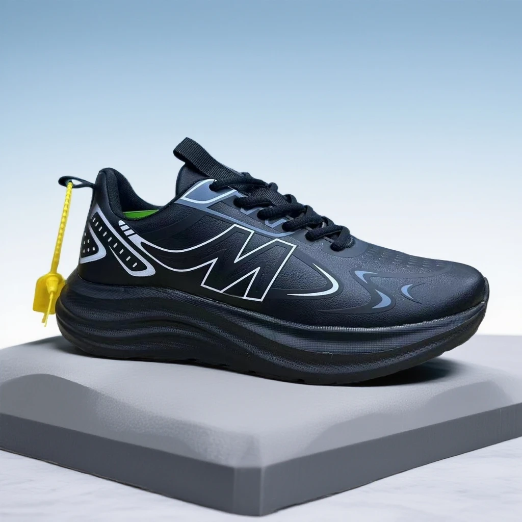 全皮秋冬防滑缓震减震科技轻跑鞋2607【小猪2】