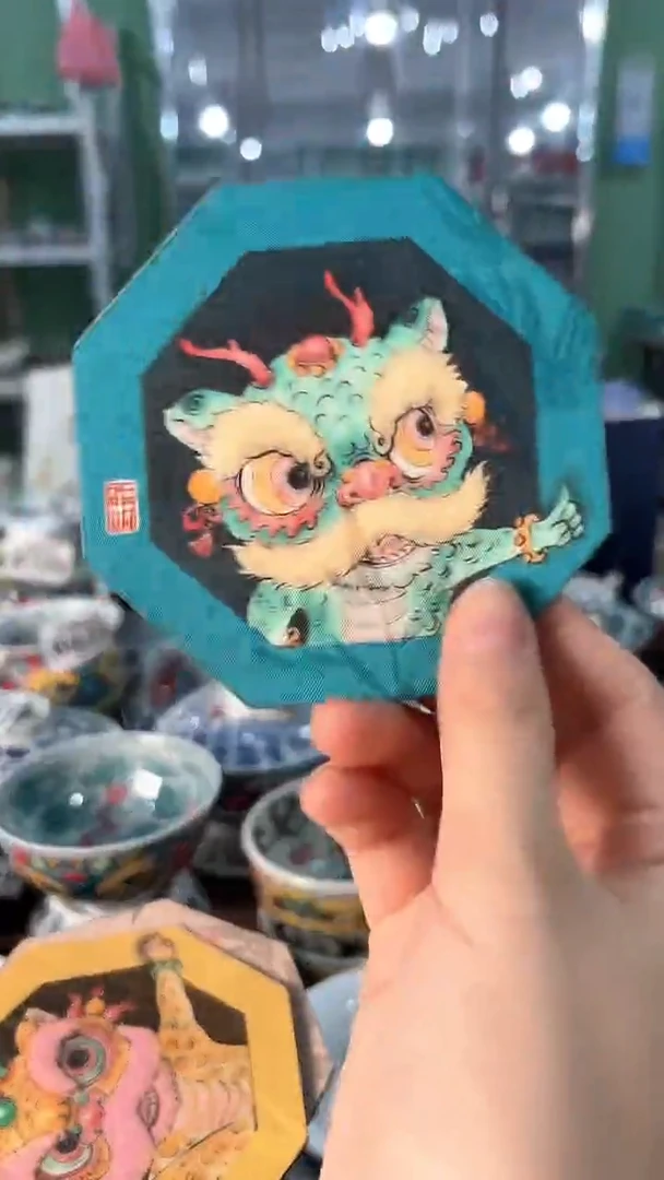 昨明景德镇陶瓷：杯垫