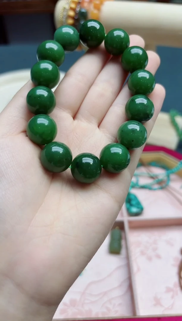 和田玉未镶嵌颈饰和田玉15+mm手串*1 ZD