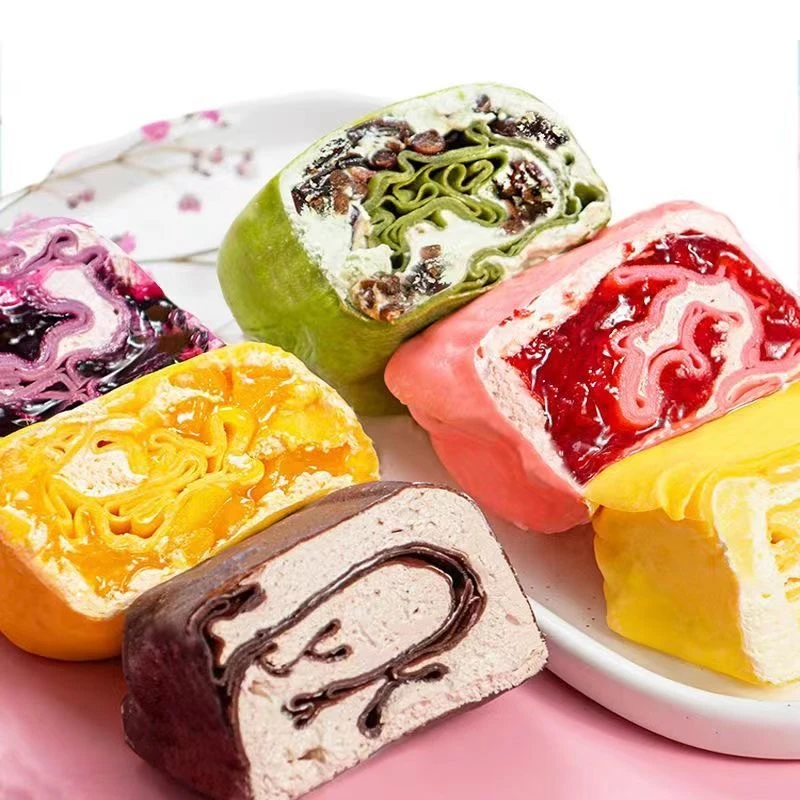 【6盒】吉贝森毛巾卷草莓蓝莓芒果多口味下午茶零食130g