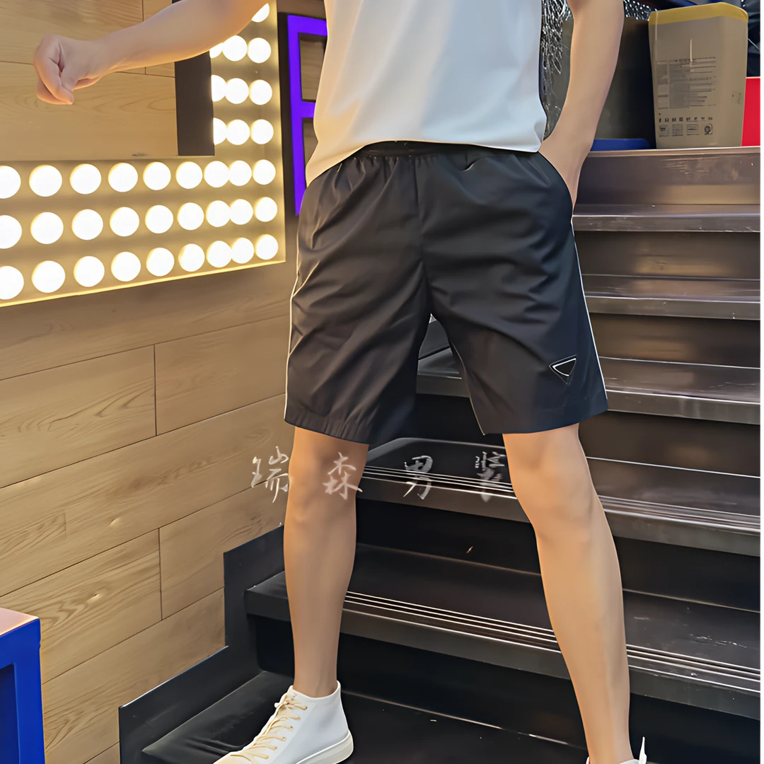 夏季见外包装速干简约风无弹短裤潮流百搭裤子男士