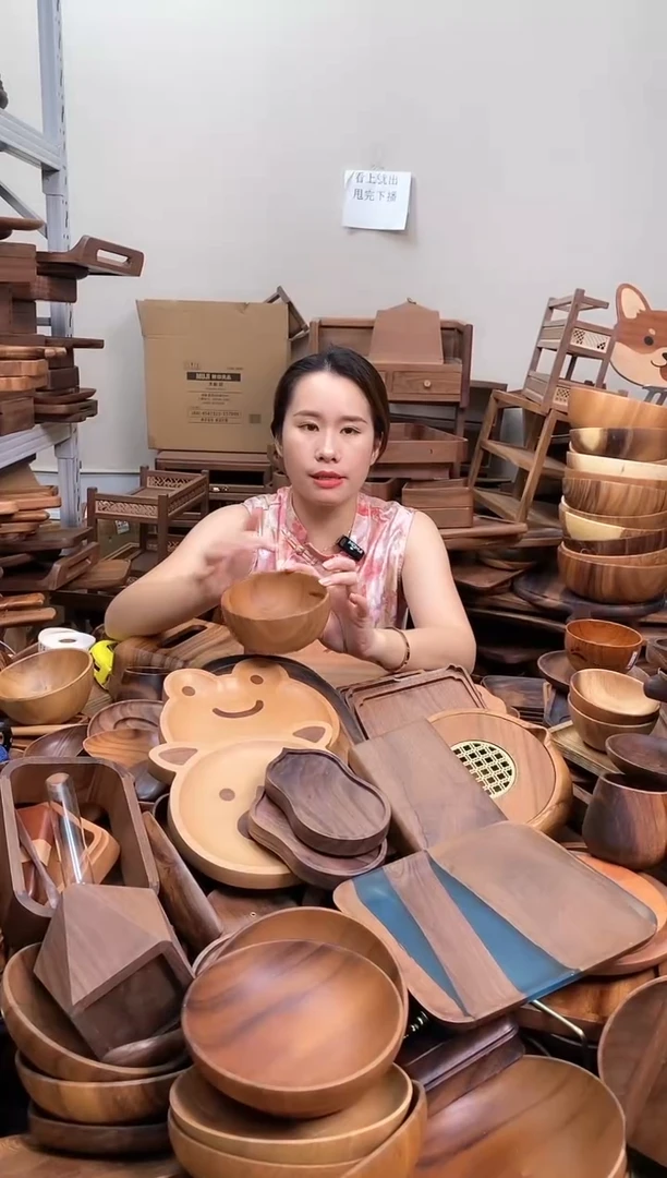 木  南美胡桃木碗13*6cm 内销