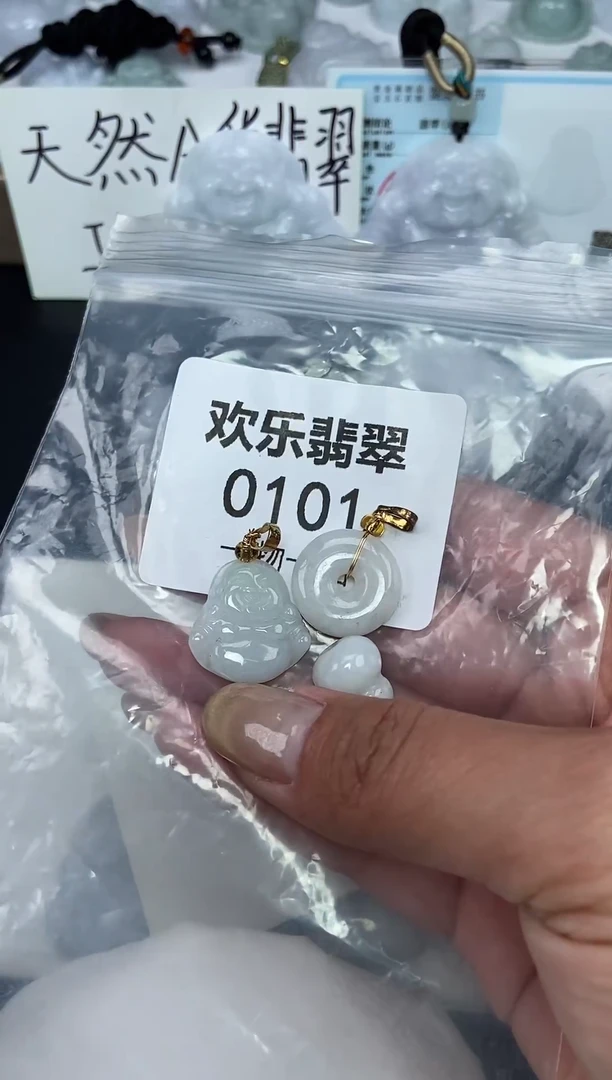 颈饰未镶嵌翡翠缅甸天然翡翠0101
