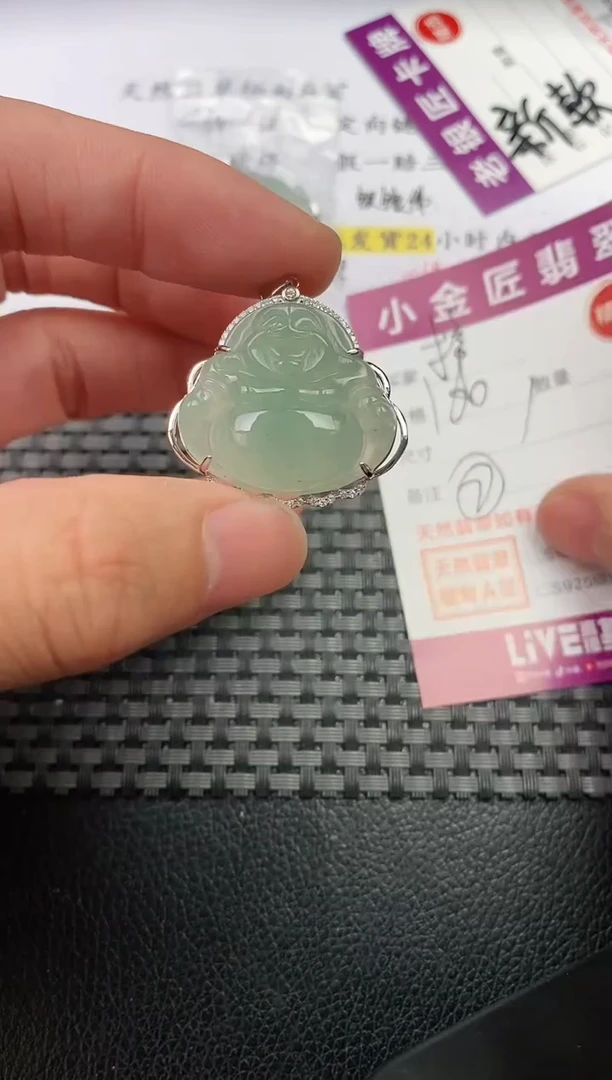 翡翠银S925镶嵌颈饰·