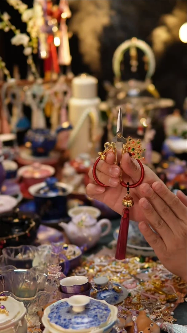 【闪购商品】摆件手工编织倾城剪刀