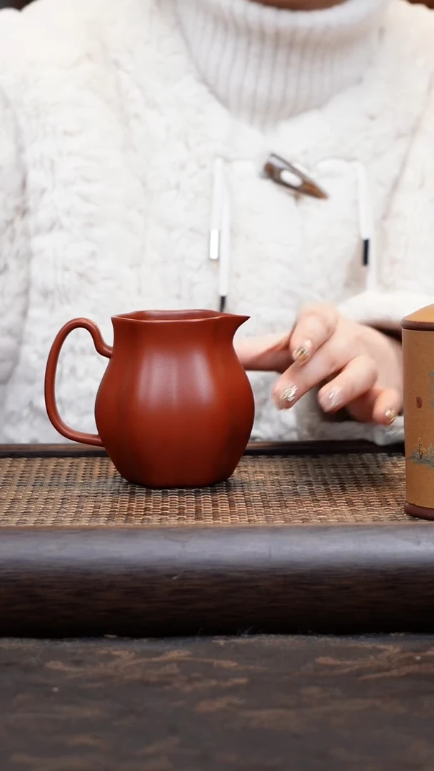 【闪购商品】紫砂茶杯公道杯朱泥