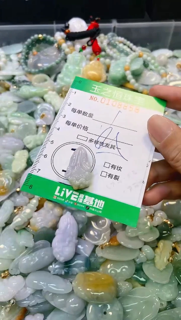 翡翠未镶嵌颈饰闪购0108858